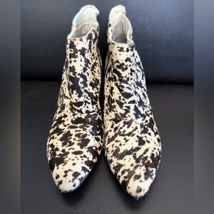 Matisse “Nuget”  Pony Hair Wedge Booties size 6.